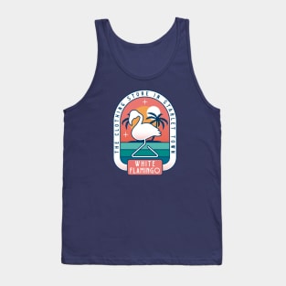 Starlet Town White Flamingo Tank Top